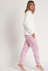 PIGIAMA AUTUNNO/INVERNO DONNA  ROSA 62274 ROSA DISNEY